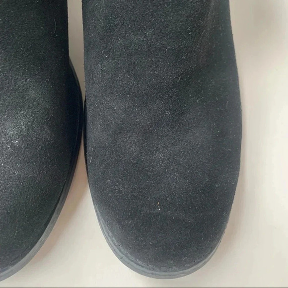 Toms Lacy Ankle Bootie Black and Grey Tassle Zipper Size 6.5 - Picture 6 of 13